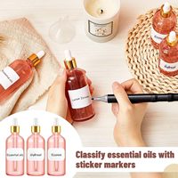 Flacons compte-gouttes cylindriques en verre rose avec couvercle or rose, logo personnalisé, impression sérigraphique, rechargeables, pour huiles essentielles et sérums de soin de la peau