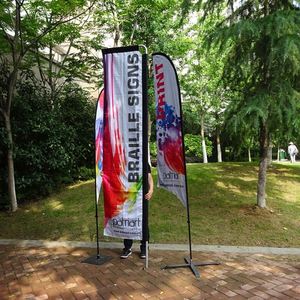 MOQ bajo Bandera de playa Publicidad Bandera al aire libre Diseñ<span class=keywords><strong>o</strong></span> libre Pluma Lavado de autos Teardrop Flag Pole - Product Image 4