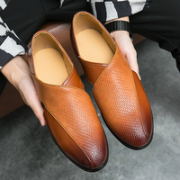 Nouvelles Sandales Habillées Décontractées pour Hommes en Cuir PU Style Italien 2025 – Idéales pour la Marche en Extérieur Tendance