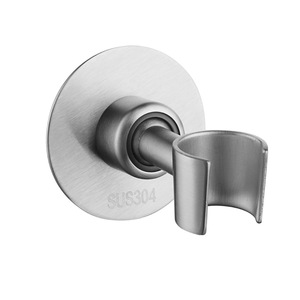 Soporte para cabezal de ducha, soporte ajustable universal de acero inoxidable, no requiere perforación para uso en el baño - Product Image 1