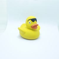Jouet de bain en caoutchouc naturel biodégradable pour la Protection de l'environnement, canard en Latex
