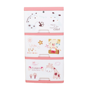 Armoire de rangement à tiroir pour bébé, élégante, en plastique, bon marché, design - Product Image 3