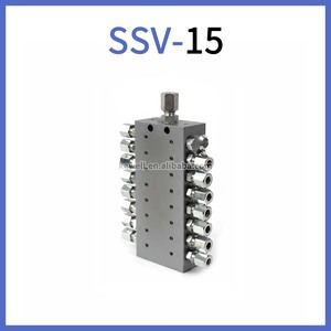 Ssv14manifold tiến bộ bôi trơn Thùy đo mỡ Dispenser khối thiết bị của dầu Divider van phun bôi trơn nhà phân phối - Product Image 3