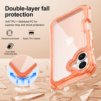 3 en 1 360 Air Cushion Téléphone Cas pour Samsung Galaxy A06 A16 A56 A07 A17 A57 S25 FE Couleur TPU PC Antichoc Téléphone Couverture
