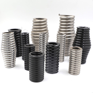 Ressort de compression de forme tambour de haute précision sur mesure, diamètre de fil 4,0-10,0 mm, finition noire/argentée, ressorts hélicoïdaux de qualité industrielle - Product Image 5