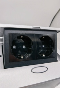 OEM thiết kế mới nhôm chậm <span class=keywords><strong>pop</strong></span>-up ổ cắm hộp cho bảng nhà máy giá chất lượng cao bàn ổ cắm hộp - Product Image 2