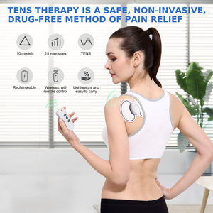 Masajeador corporal Pulso <span class=keywords><strong>digital</strong></span> Infrarrojo Fisioterapia Dolor de cuello Masaje Batería Eléctrica Tens Ems Cuello Masajeador de pulso electrónico - Product Image 4