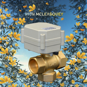 อุปกรณ์ควบคุมการไหลแบบแนวตั้ง DN20 12 โวลต์ แบบแมนนวล 3 ทาง บอลวาล์ว NPT PTFE สำหรับน้ำอุณหภูมิสูง  OEM ปรับแต่งได้ - Product Image 3