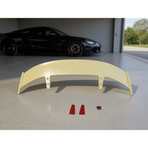 Alerón Trasero Estilo Ducktail de ABS con Acabado Mate, para Tuning de Maletero, con Cinta Adhesiva o Instalación con Tornillos, Blanco GT D - Product Image 2