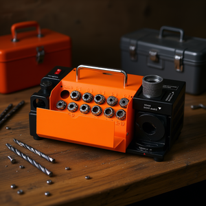 Afilador de Brocas Portátil de 3-13 mm, 11 Mandriles, Rueda CBN, Ángulo Ajustable, Afilador Eléctrico de Grado Profesional - Product Image 2