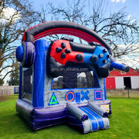 GMY Gonflables Gamer Themed Jump House Tante House for Party Giant Bouncy Castle for Kids Party