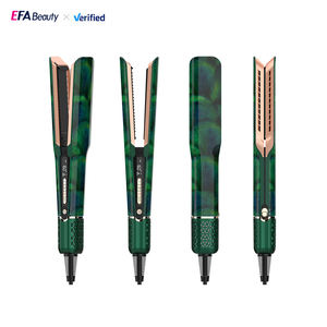 Электрический выпрямитель для волос EFA Ceramic LCD – многотемпературный, для влажных и сухих волос, портативный, для салонного и коммерческого использования, быстрый нагрев, защита от перегрева - Product Image 1