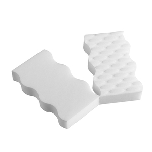 Éponge en mélamine écologique haute densité avec forme personnalisée, points ovales en relief, design ondulé pour effaceur, pour l'élimination des taches de cuisine - Product Image 5