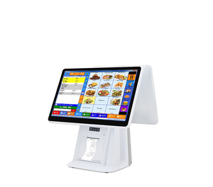 Longlfy安卓<span class=keywords><strong>POS</strong></span>收银机双屏触摸屏终端wi-fi 6 1366x768分辨率智能系统餐厅 - Product Image 1