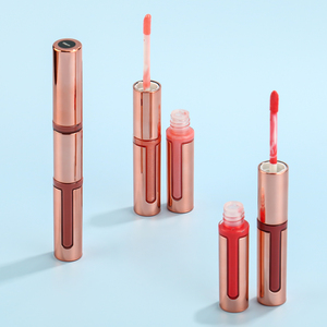 2 en 1 double extrémité marque privée cosmétiques liquide rouge à lèvres rouge à lèvres mat brillant à lèvres broadway vente en gros vendeur de brillant à lèvres personnalisé - Product Image 3