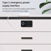 Tuya APP empreinte digitale armoire à tiroirs intelligente serrure Invisible carte Ic déverrouiller armoire meubles électronique capteur sans clé serrure GS313