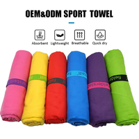 Professional High Quality Custom logo Towels Yoga Gym Fitness Club Use Sweat Absorbing Quick-drying Microfiber Sport Towel
