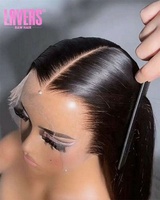 Peluca frontal de encaje 13x6 de cabello virgen vietnamita, densidad del 250%, 40 pulgadas de largo, lisa, de cabello humano, pelucas de cabello virgen indio, peluca frontal de encaje HD