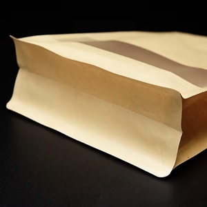 Bolsas de Papel Kraft Marrón Resellables con Ventana, Empaque Sellable para Negocios, para Almacenamiento de Café y Alimentos, Bolsas de Papel Resistentes - Product Image 4