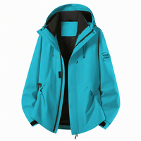 Veste d'extérieur respirante et imperméable personnalisée AI-MICH avec logo et design multicolores pour uniformes d'entreprise – Vente en gros