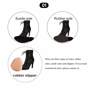 Chaussures de danse pour femmes, talons hauts pour filles, bottes courtes de danse salsa et de pole dance pour femmes, chaussures de mariage pour femmes, intérieur et extérieur - Product Image 2