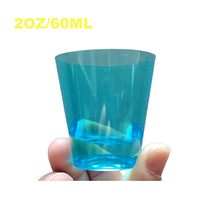 Verres à shot rigides jetables en plastique de 60 ml (2 oz) personnalisables en gros, sans PFAS/BPA, recyclables, résistants au congélateur, pour fêtes