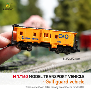 รถไฟจำลองขนาด N รุ่น <span class=keywords><strong>Caboose</strong></span> 1:160 ระบบ Chessie สำหรับนักสะสมโมเดลรถไฟในไดโอรามา - Product Image 2