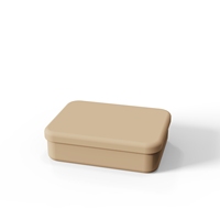 Boîtes à déjeuner en silicone empilables pour enfants, boîtes à déjeuner en silicone à 2 couches pour bébé au micro-ondes