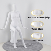 Mannequin Femme Assise Corps Entier Direct Usine, Présentoir de Vêtements pour Vitrine de Boutique