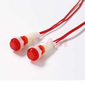 10mm lắp lỗ dẫn ánh sáng thí điểm với đèn tín hiệu ống kính mái vòm 3V 6V 12V 24V 220V 10mm Bảng điều khiển gắn kết dẫn chỉ số ánh sáng với dây - Product Image 1