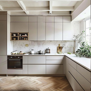Meuble de rangement de cuisine avec étagères et tiroirs, organisateur moderne mural ou bas, gain de place, charnière à fermeture douce pour cuisine domestique - Product Image 4