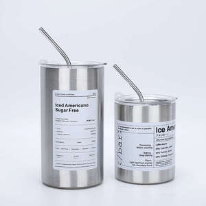 304 Stainless Steel Double-walled Vacuum Insulated <b>Coffee</b> Cup with Straw Leak-Proof & Large Capacity - Product Image 1