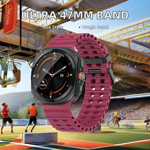 Correa de silicona para <span class=keywords><strong>Samsung</strong></span> para Galaxy Watch Ultra 47mm Correa deportiva suave de lujo correa de pulsera para hombres reloj de <span class=keywords><strong>mujer</strong></span> Ultra 47mm - Product Image 2