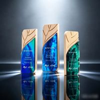Trophée en cristal personnalisé, créatif et durable, avec impression typographique pour les cadeaux promotionnels des salons professionnels automobiles et éducatifs
