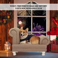 Veste anti-anxiété Gilet enveloppant léger et apaisant utilisé pour garder le confort des chiens effrayés par les feux d'artifice Thunder Storm //