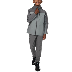 Ensemble coupe-vent technique imperméable unisexe pour jeunes, veste et pantalon légers pour la randonnée en extérieur, survêtement athlétique décontracté Printemps 2026 - Product Image 1