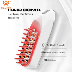 Brosse de massage multifonctionnelle 4-en-1 – RF, microcourant EMS, lumière rouge LED et vibrations haute fréquence pour le cuir chevelu, le visage et le corps - Product Image 5