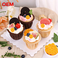 OEM Mini Resin PVC Plastik Irisan Buah Jeruk Miniatur Rumah Boneka Dekorasi Makanan DIY Aksesoris Kerajinan Kartun Mainan Furnitur