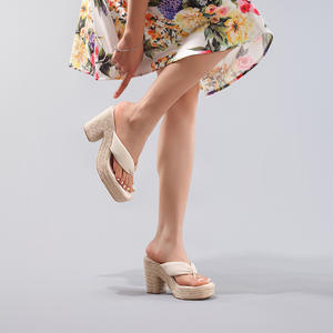 รองเท้าส้นเตารีดแบบเปิดหน้าสำหรับผู้หญิง รองเท้าส้นสูงแบบสายรัดรูปตัว T สไตล์วินเทจสำหรับฤดูร้อน - Product Image 3