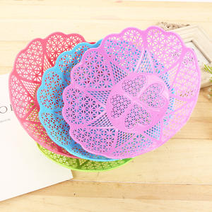 Assiette à fruits en forme de cœur avec bordure en dentelle, assiette à bonbons en forme de cœur, assiette à fruits en plastique, assiette à bonbons, panier à collations. 1 yuan source, 2 - Product Image 2
