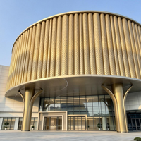Tôle d'aluminium perforée irrégulière pour mur-rideau décoratif, ventilation naturelle, installation de façade de bâtiment de stationnement