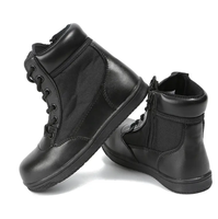 Bottes tactiques de gros pour l'entraînement, le camping, la randonnée, l'alpinisme – Imperméables, hauteur cheville, à lacets, semelle extérieure en caoutchouc, fermeture éclair USB