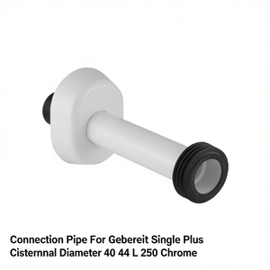 Tubo de conexión para cisterna Geberit Single Plus, diámetro 40/44 L 250, cromado - Product Image 3