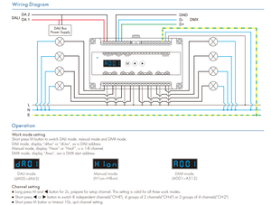 Unità Relè <span class=keywords><strong>DALI</strong></span>/DMX a 8 Canali con Controller Dimmer <span class=keywords><strong>DALI</strong></span> per Illuminazione LED Certificata ROHS 6A 100-240VDC DT7/DH8 - Product Image 5