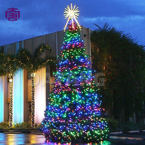 Large Indoor Christmas <b>Tree</b> with LED <b>Lights</b> Pre Lit Artificial <b>Tree</b> for Hotel Mall Home Holiday Decoration - Product Image 6