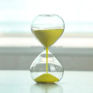 Nuovo stile di vetro sabbia orologio 1 2 3 5 10 minuti chiaro sabbia colorata timer di vetro clessidra