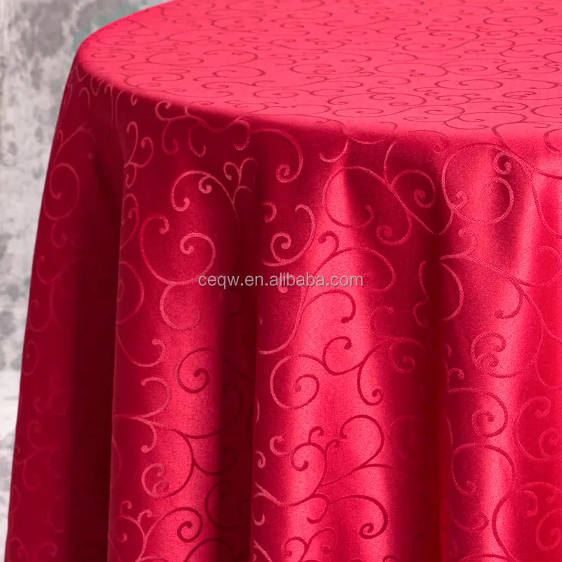 Damask Wrinkle Free Table Cover Jacquard Table Covers Dining Table cloth