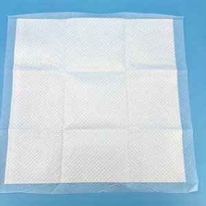 Produk baru sangat lembut tahan air sekali pakai bayi underpad 2 Ply Magic Re-adjustable Tapes PE Backsheet Sterility tipe lipat - Product Image 2