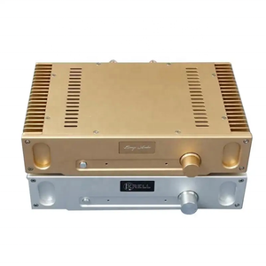 BRZHIFI HD1969 prix usine personnalisé bricolage châssis en alliage d'aluminium divers trous de Logo considérable pour récepteurs amplificateurs - Product Image 1