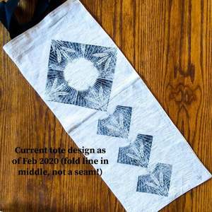 Bolsa de Lino Estampada a Mano con Diseño de Trigo, Asa de Lona Reciclable, Logotipo Personalizado, Solución de Almacenamiento para Compras - Product Image 2